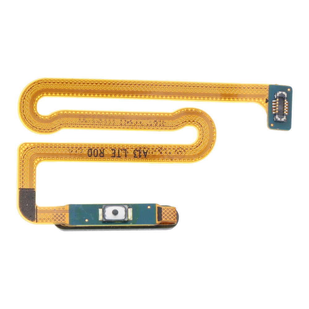 Flexor de botón de encendido y sensor de huella para Samsung A13 A135 / A13 A137, negro brillante, Premiun