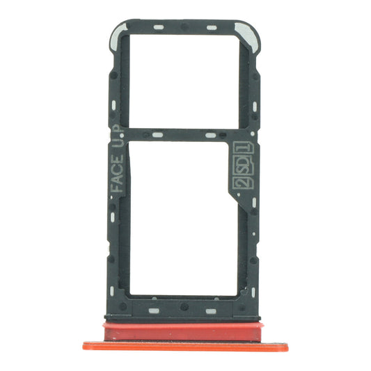 SIM Card Tray para Motorola Moto E7i Power Version Dual Card Color Rojo naranja