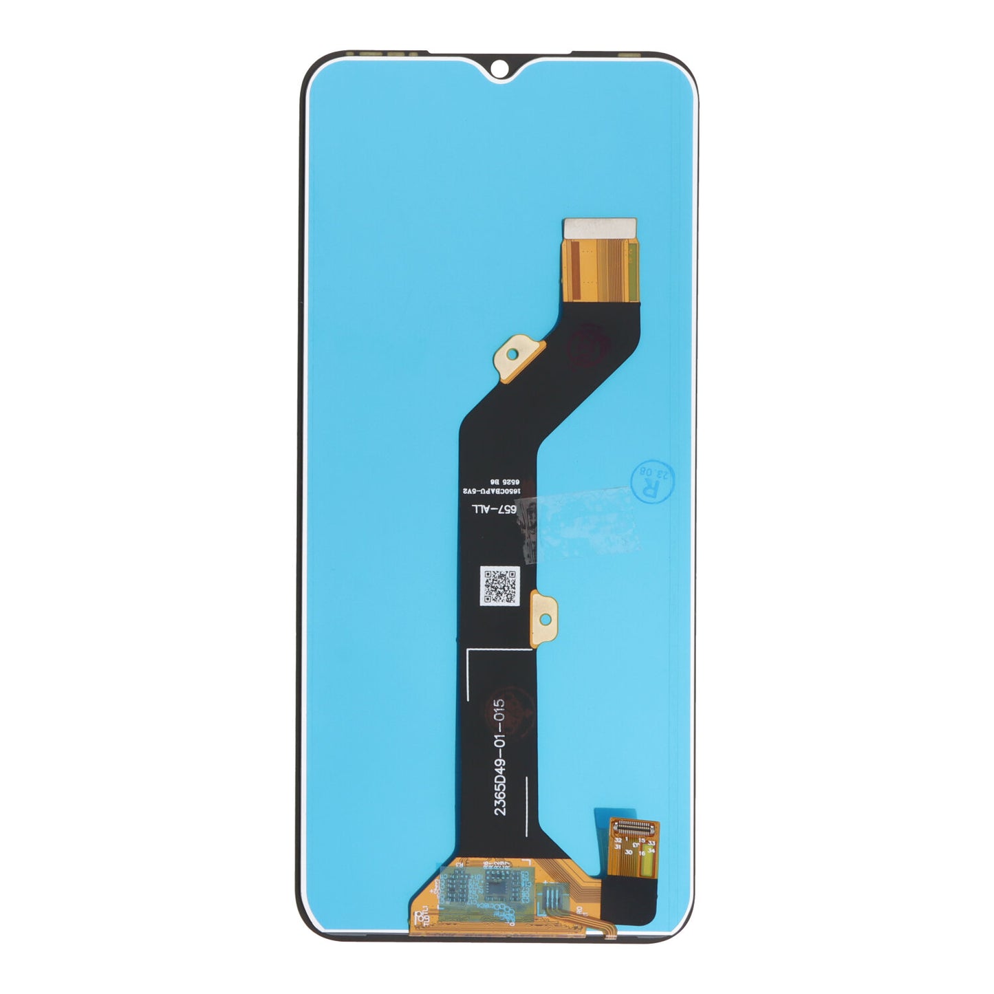 Pantalla sin marco para Tecno Spark 7T (KF6P) Color negro