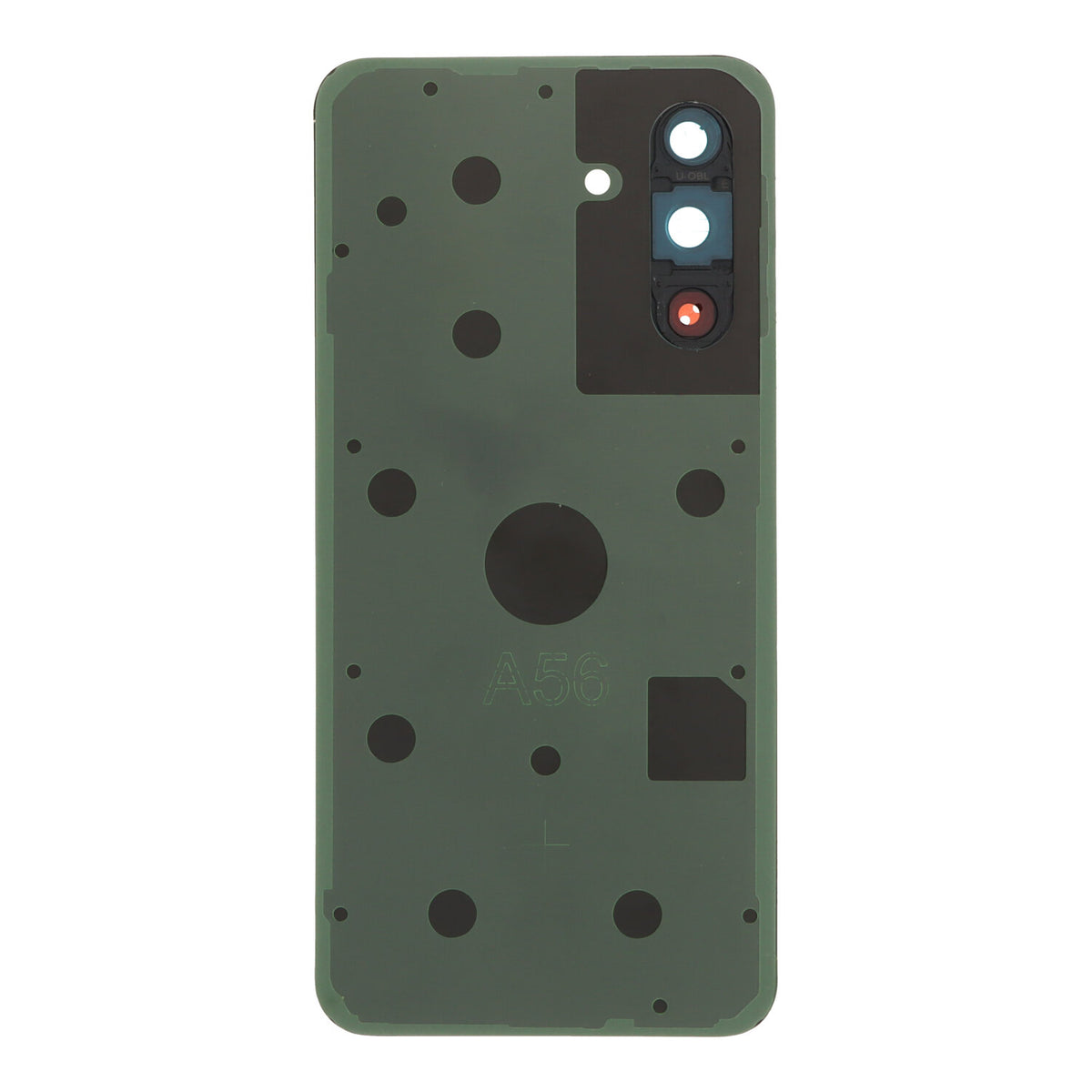 Tapa de batería + adhesivo + lente para Samsung A36 negro OEM