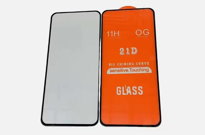 Vidrio Templado Samsung A03s (A037 / 2021) Orilla negra / Full cover | 10 Unidades