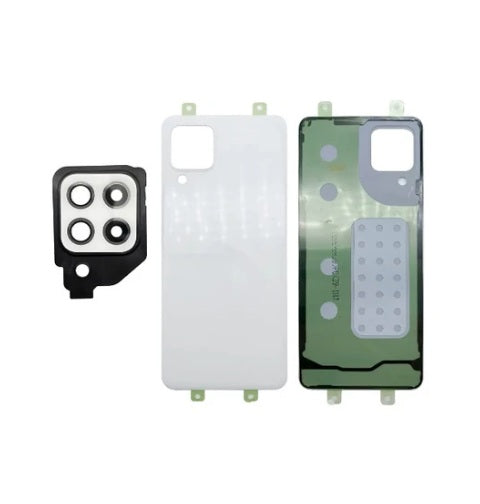 Tapa trasera con vidrio para Samsung A22 5G (A226 / 2021) Blanco