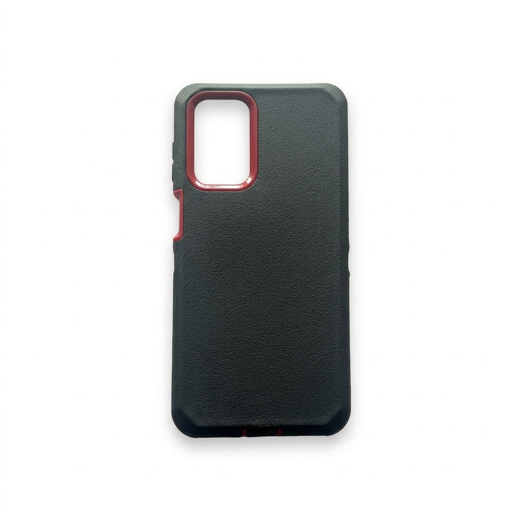 Estuche Protector de 3  piezas para Samsung A23 4G / Samsung A23 5G Negro / Rojo