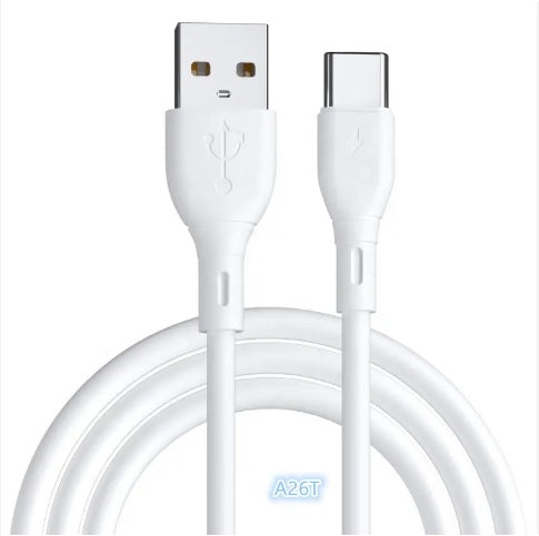 Cable de carga USB tipo C, Carga rápida, datos, PVC 6A / A26T