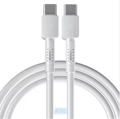 Cable de carga rápida tipo C a tipo C, 1 Metro