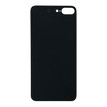 Tapa trasera con Adhesivo para iPhone 8 Plus US & hoyo largo color negro OEM