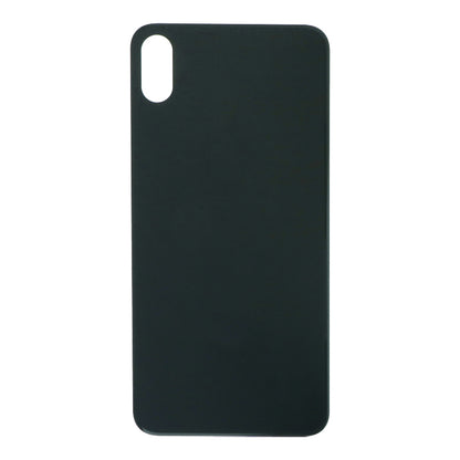 Tapa Trasera con adhesivo para iPhone XS Max EU & version hoyo largo color negro  OEM