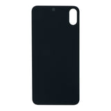 Tapa Trasera con adhesivo para iPhone XS Max EU & version hoyo largo color negro  OEM