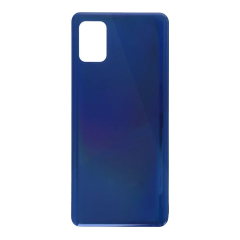 Tapa trasera para SAMSUNG A31 (A315 / 2020) con adhesivo, color azul