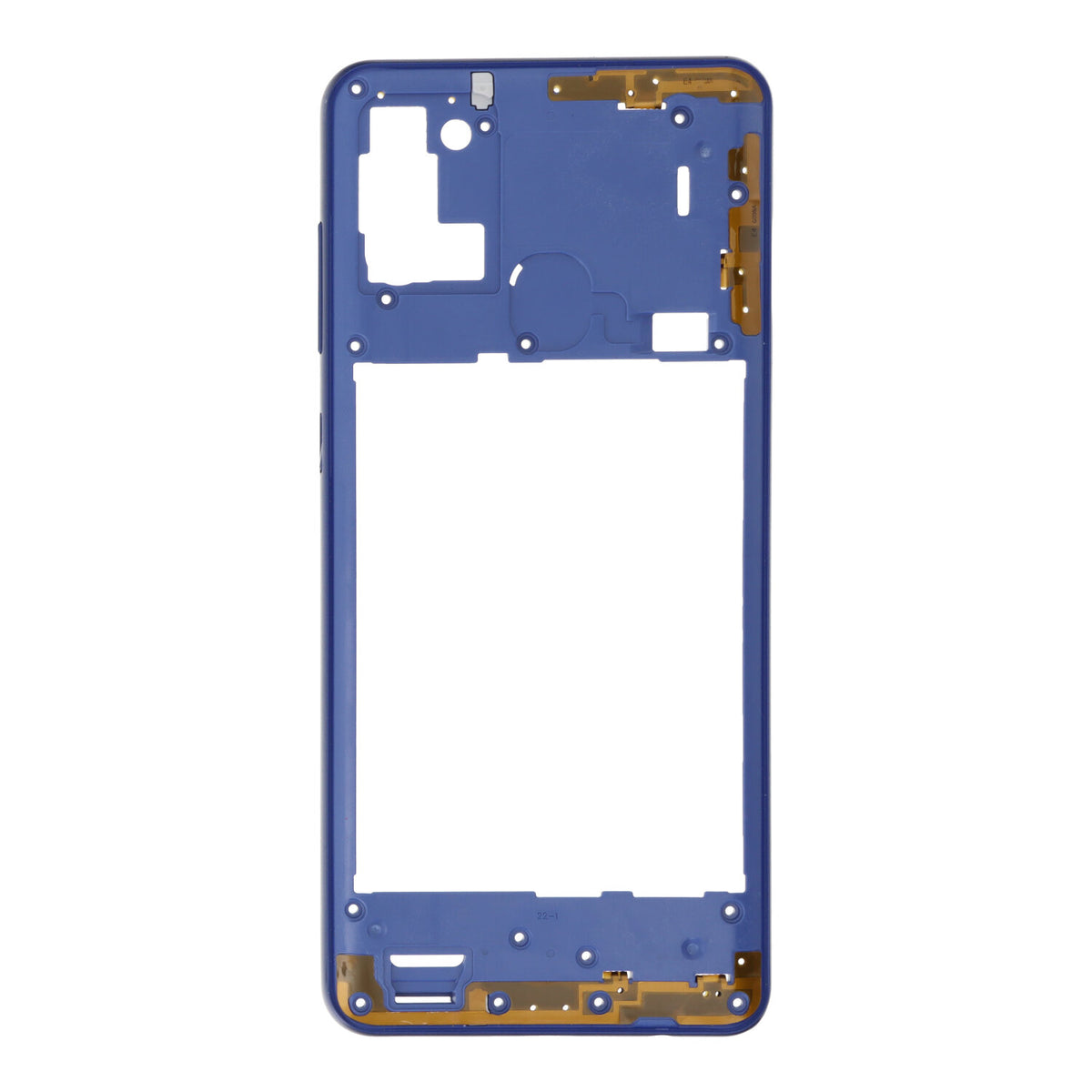 Frame Intermedio para Samsung A21s A217 Color Azul