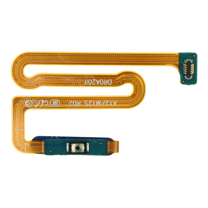 Flexor de botón de encendido y sensor de huellas para Samsung A12 / A12 Nacho / A12s / M12 / M22 M225 azul AC