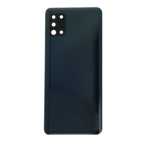 Tapa trasera para Samsung A31 con adhesivo, color Negro