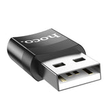 HOCO UA17 USB2.0(Macho) a Tipo-C(hembra) Adaptador Negro
