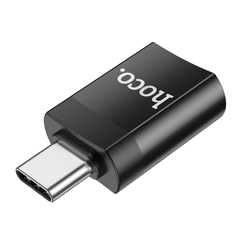 OTG HOCO UA17 Type-C(Macho) a USB3.0 (hembra) Adaptador color Negro ) OTG