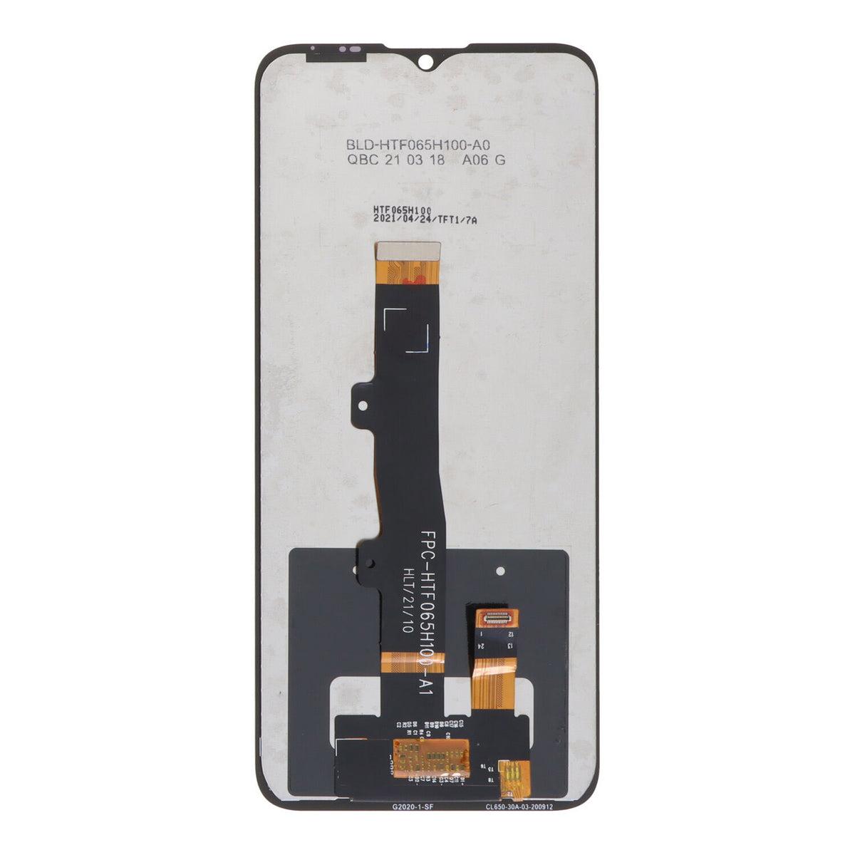 Pantalla sin marco para Motorola E7i Power Color negro OEM