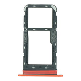 SIM Card Tray para Motorola Moto E7i Power  Version Dual Card Color Rojo naranja