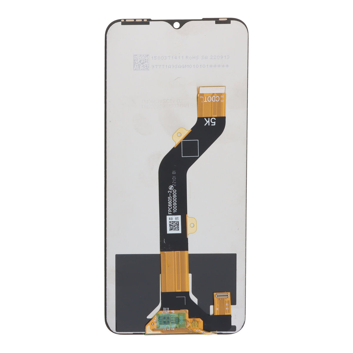 Pantalla Sin Marco para Tecno Spark 8C / Spark 9T / Spark 9 Negro