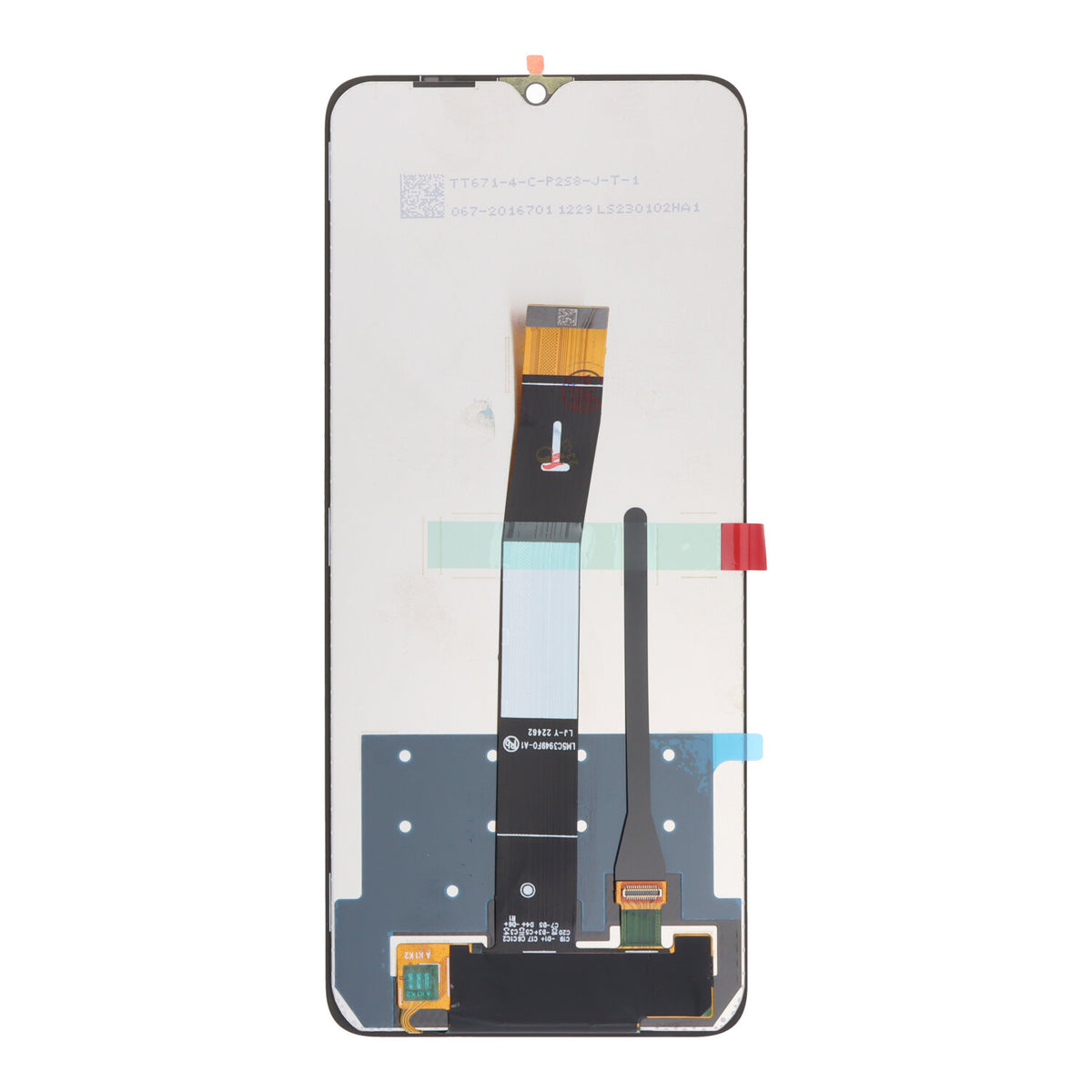 Pantalla sin marco para Xiaomi Redmi 12C Color Negro