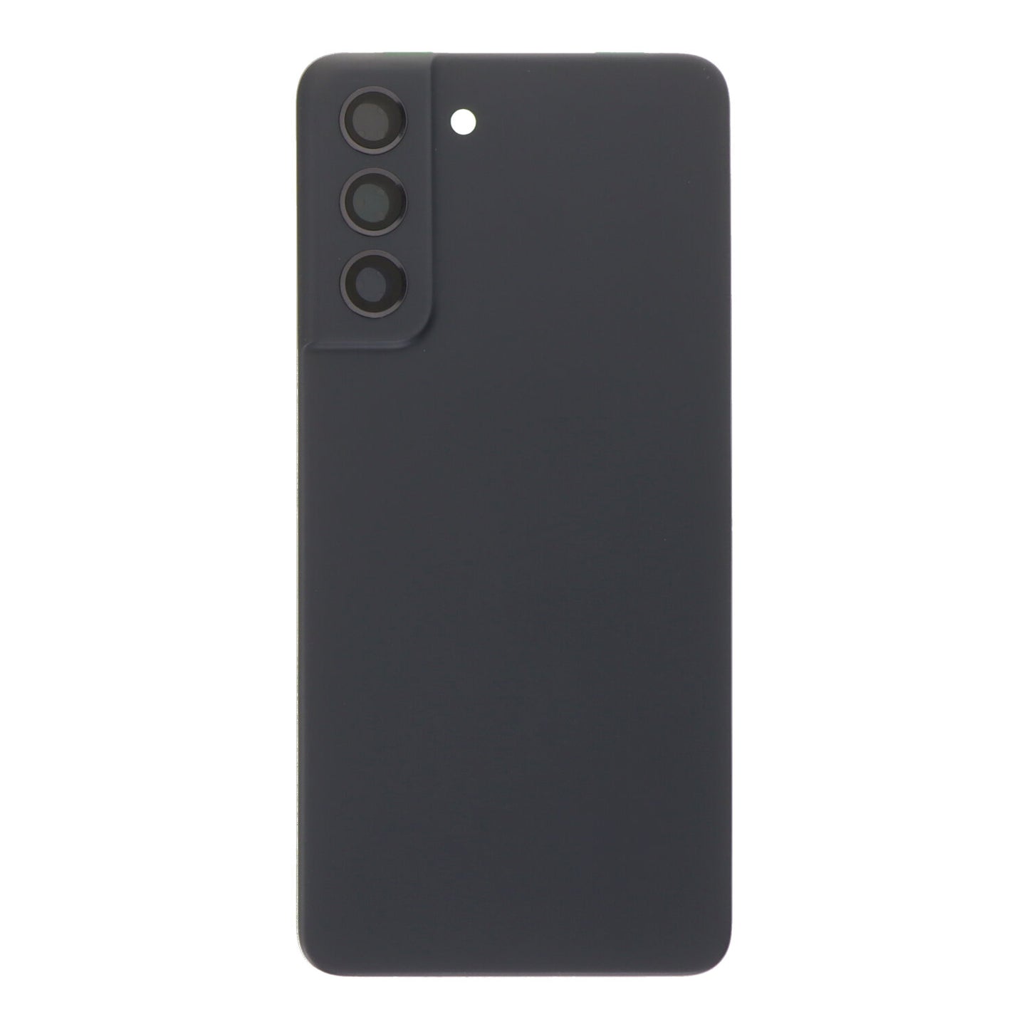 Tapa de batería + Adhesivo + Lente de cámara para Samsung S21 FE 5G G990 Negro Premium