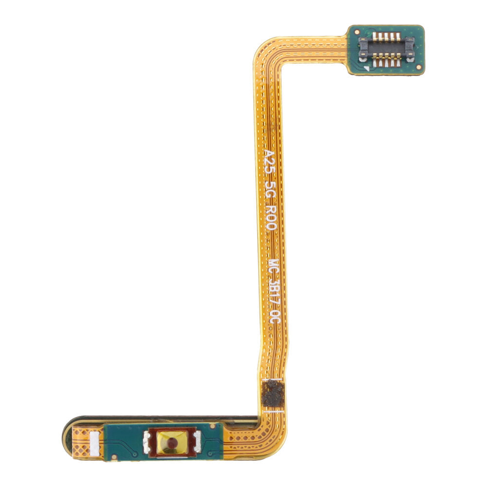 Flexor de botón de encendido y sensor de huellas para Samsung A25, Azul, Prémium