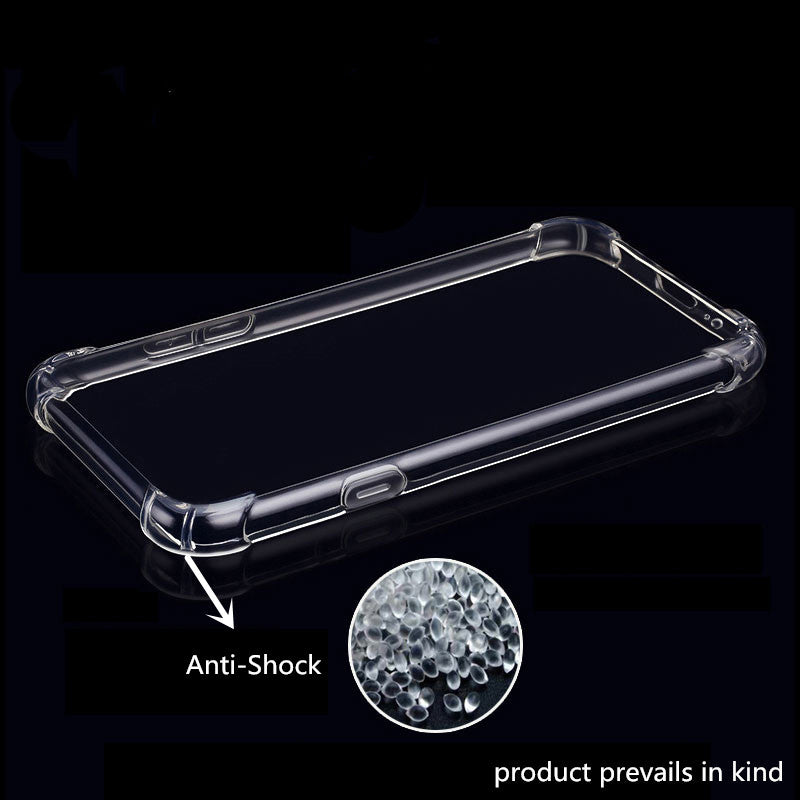 Funda de TPU antichoque para Samsung A06 4G, transparente.