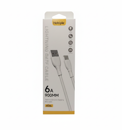 Cable Lightning de PVC de Carga para teléfonos Celulares 0.9 metros