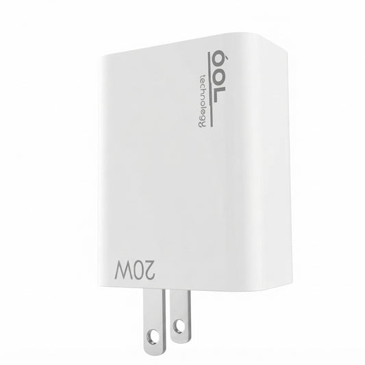 Cubo Cargador, Adaptador de corriente Carga Rápida USB. 20W.