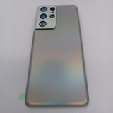 Tapadera Trasera de Vidrio con cámara lens para Samsung S21 Ultra