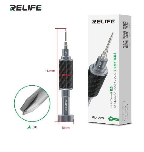 Desarmador 3 puntas / Punta Y para iPhone 7 / 7 Plus 0.6MM Relife RL-729