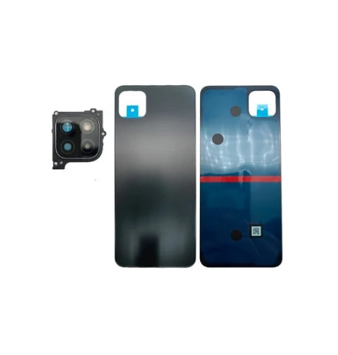Tapa trasera con vidrio para Samsung A22 5G (A226 / 2021) Negro