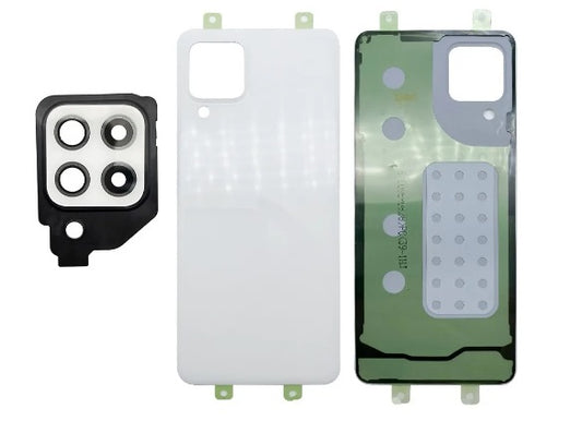 Tapa trasera con vidrio para Samsung A22 5G (A226 / 2021) Blanco