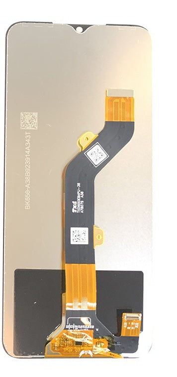 Pantalla sin marco para Tecno Spark 7T Color negro OEM