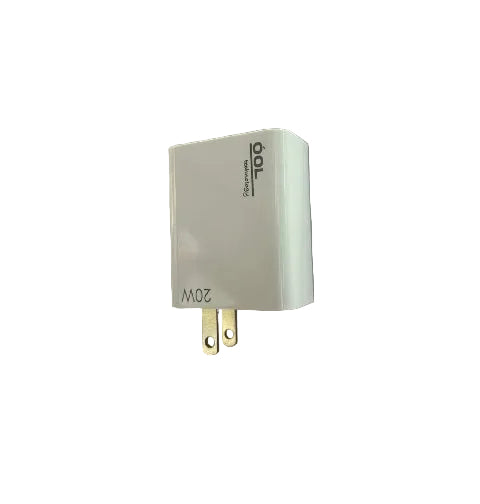 Cubo Cargador, Adaptador de corriente Carga Rápida USB. 20W.