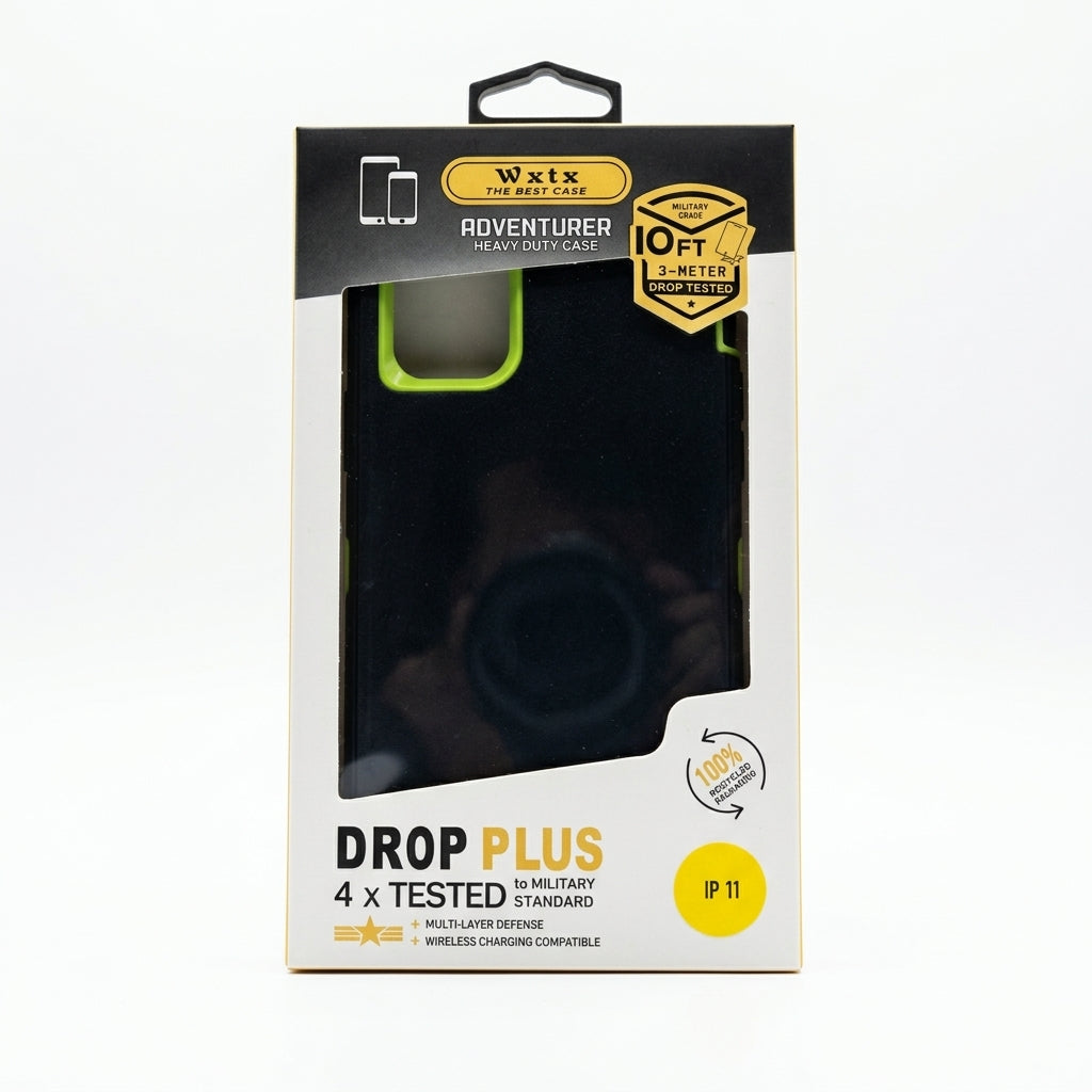 Estuche Funda de 3 piezas para iPhone 11 6.1 Negro / Verde