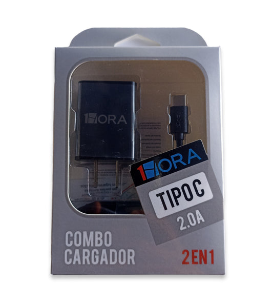 Cargador Completo Tipo C 1Hora 2.0A